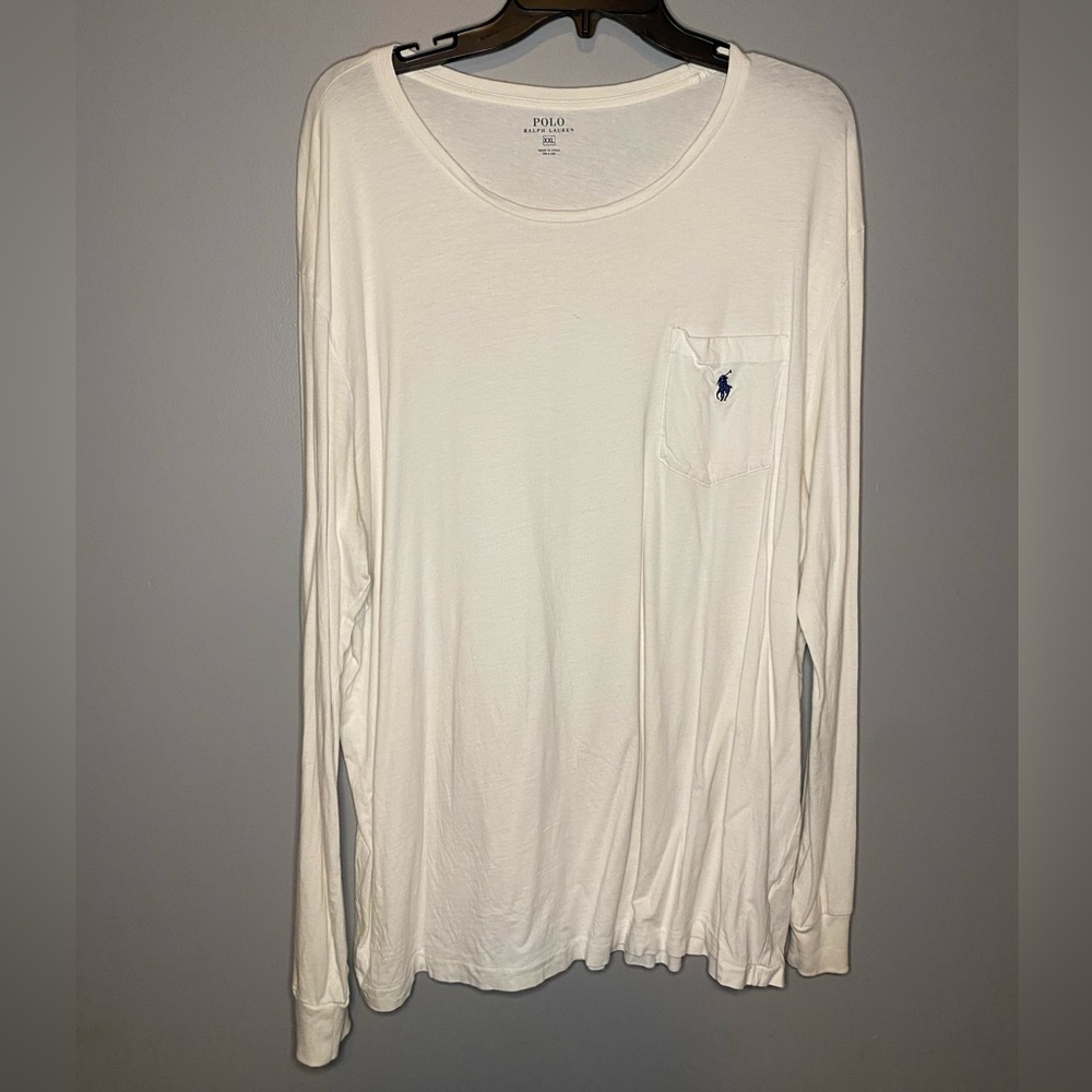 White Polo Ralph Lauren Long Sleeve Tee